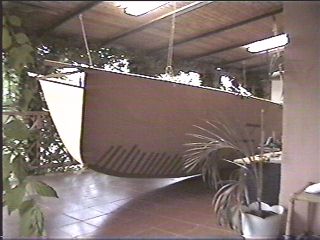 Novembre 2001 - Unione della chiglia con nastro adesivo da pacchi