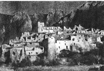 Castelnuovo dopo il bombardamento