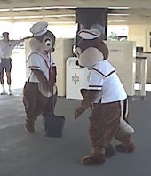 Chip & Dale on our ferry