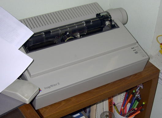 Photo of dot-matrix printer