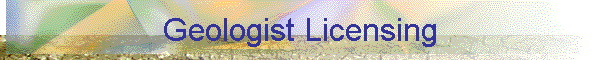 Geologist Licensing