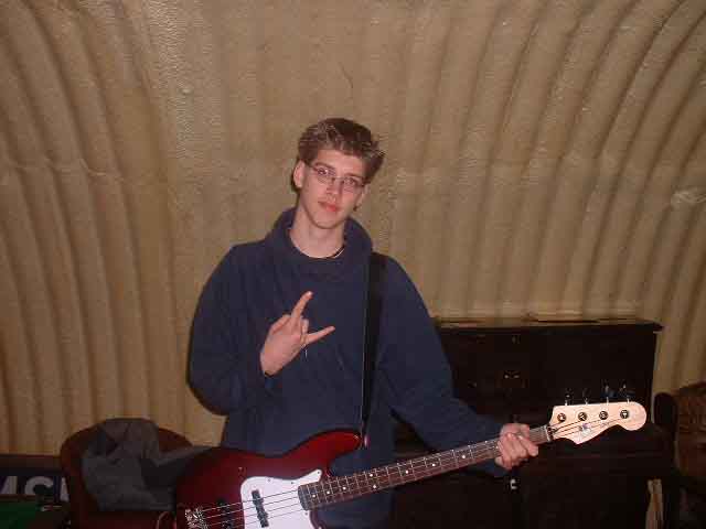 Mr Higgins giving us the horns.