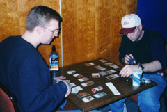 Some serious play between Chris and Anthony.