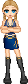 Jori in Ravenclaw's colors.