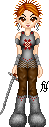 Shirya in her armor.