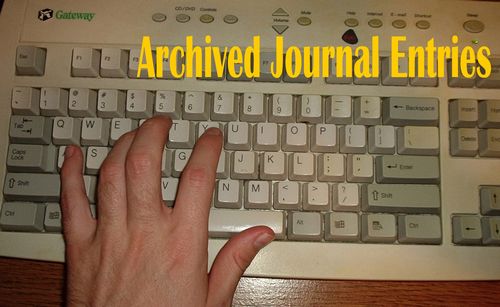 Click here to read archived journal entries