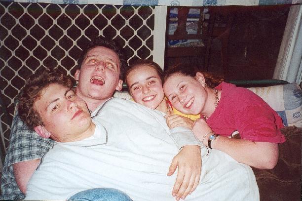 mark, zoe and jack, with scott on top