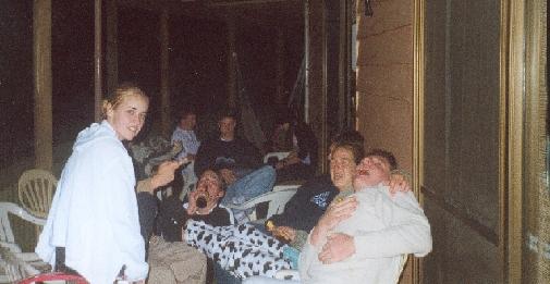 zoe, scotts finger, sarge, scott red, bucket, jo, aisha, mark, 
