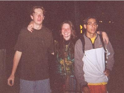 simmo, jo and josh out the front of tashas old place