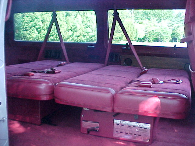Seats in sleeper position