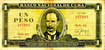 Billete de 1 Peso- Anverso. 56 Kb/jpg
