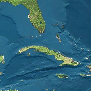 Cuba y Florida a vista de satelite (20 Kb/jpg)