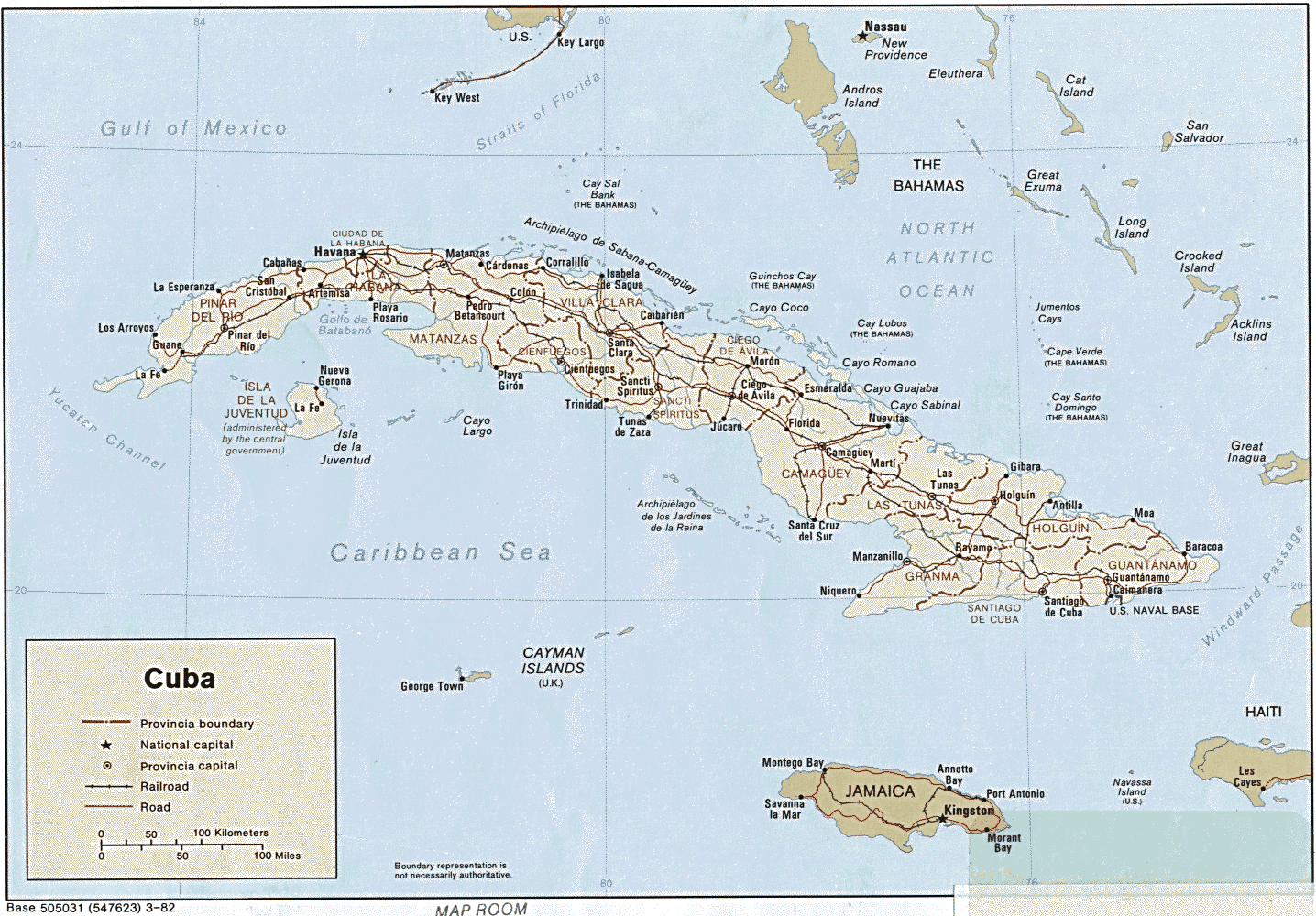 Mapa de Cuba (344 Kb/gif)
