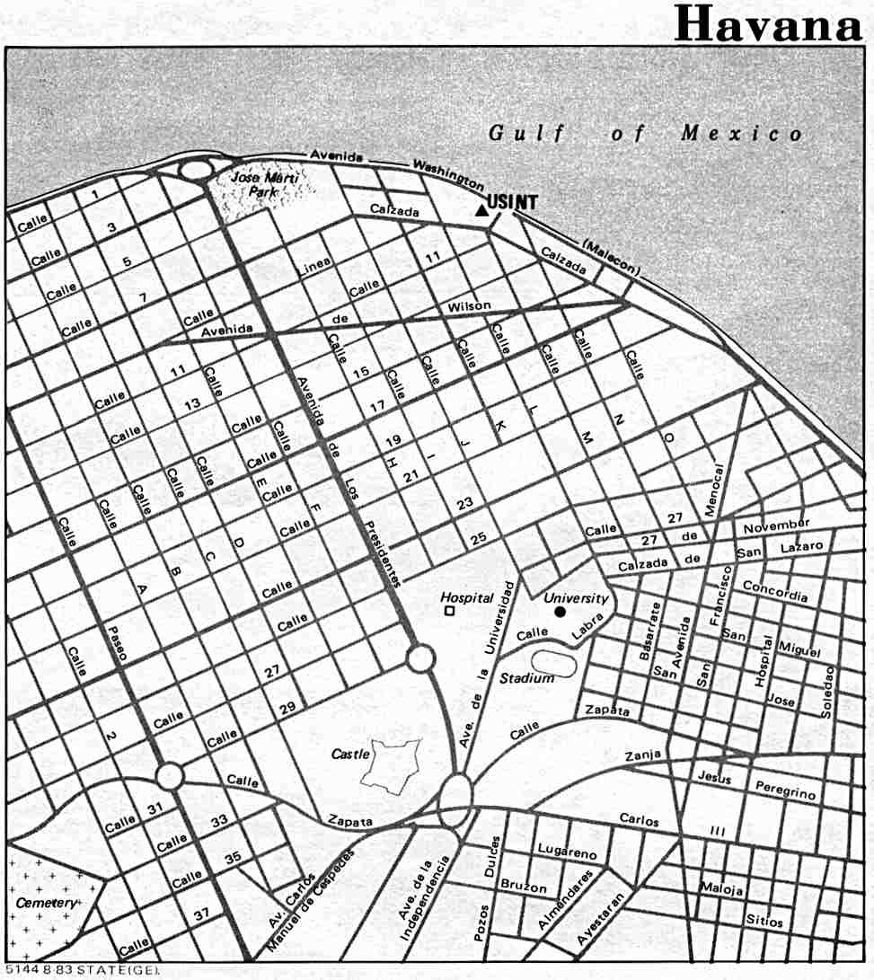 Plano de La Habana (98 Kb/jpg)