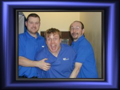 Peter, Andrew & Michael....I'm being man-handled as per usual !!