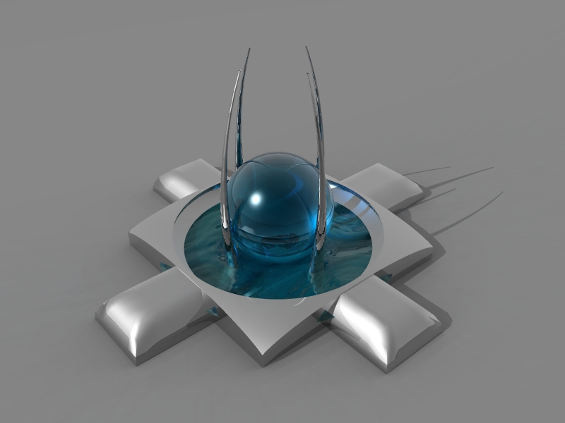 3d ball, abstract, glass and water, 3d image, 3d wallpaper