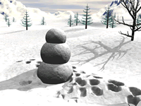 Unfinished Snowman