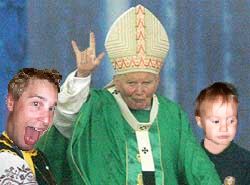 Pope rocks!