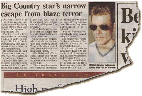 Stuart escapes fire
