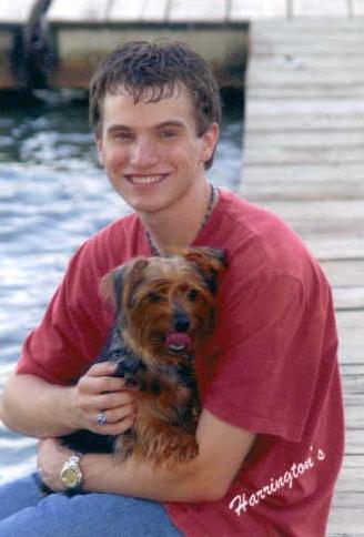 On the dock with my dog Neo