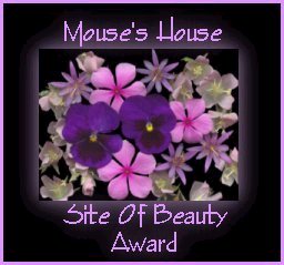 Thank you, Mouse! This is such a pretty award.