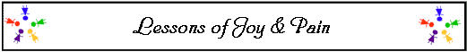  Lessons of Joy & Pain 