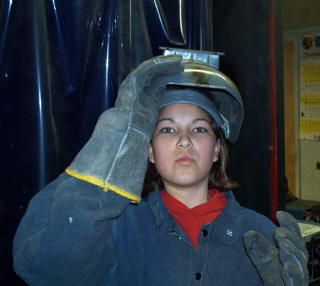 Preparing to arc weld!