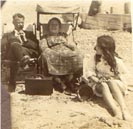 John W Wright's parents, John and Eliza, and sister Lillian, England about 1916.