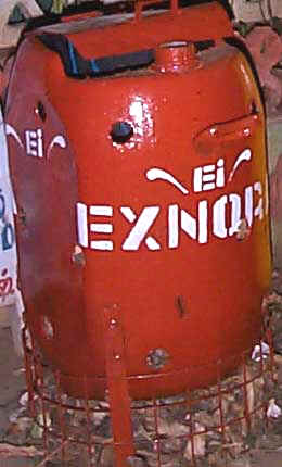 Such bins are produced out of discarded plastic chemical containers