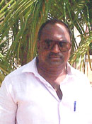 M.Shanmuganathan during a visit to Kuthambakkam on
July 1, 2004