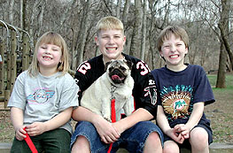 Kids and Libby at the park 