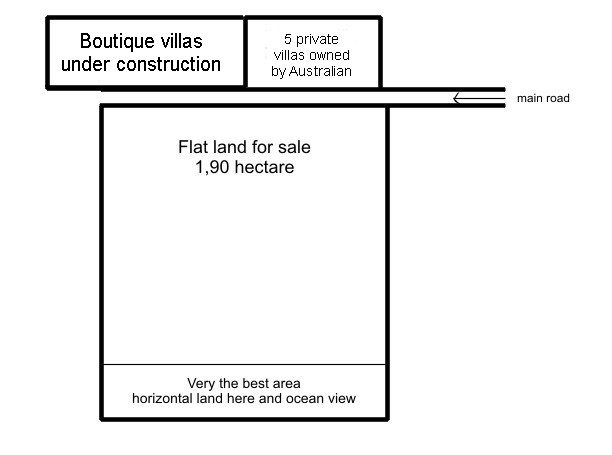 Map Flatland for sale 19000sqm | 1,90 hectare the best ocean view
