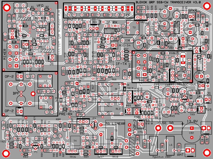 Layout PCB + Komponen.