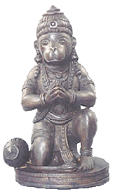 rosewood hanuman statue