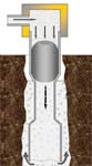 illustration of cementing plugs operation