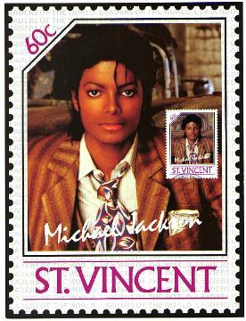 MJ St-Vincent FDC Postcard: suit