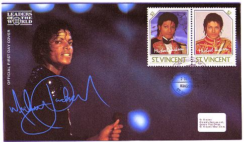 MJ St-Vincent FDC Envelope: blue