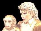 MJ & Bubbles Sculpture