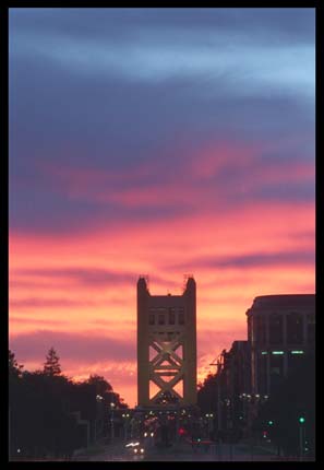 Capitol Street Bridge Sunset(1) -- August 9th, 1999