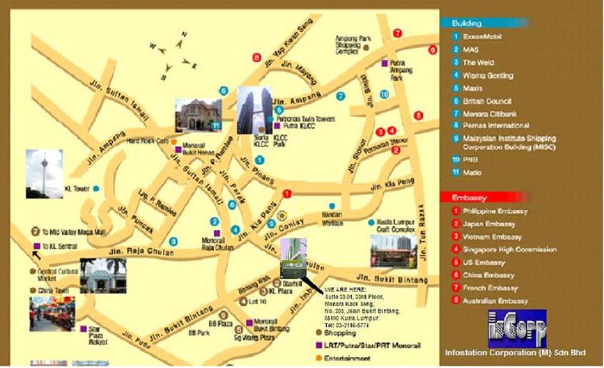 Kuala Lumpur Office Location Map (Click to Enlarge)