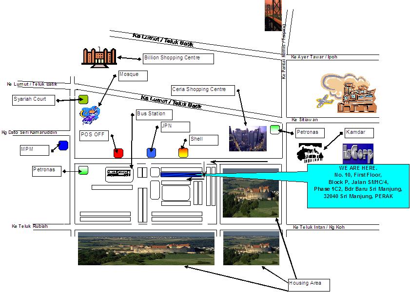Manjung Office Location Map (Click to Enlarge)