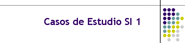 Casos de Estudio SI 1