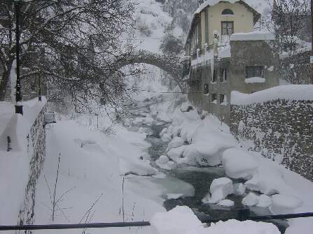 poble de tavascan nevat