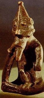Viking Age statue of Freyr from Sweden, with a prominent erection