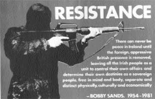 IRA-Plakat in memory of Boby Sands