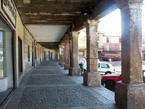Soportales de la plaza mayor