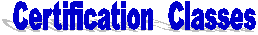 Certification  Classes