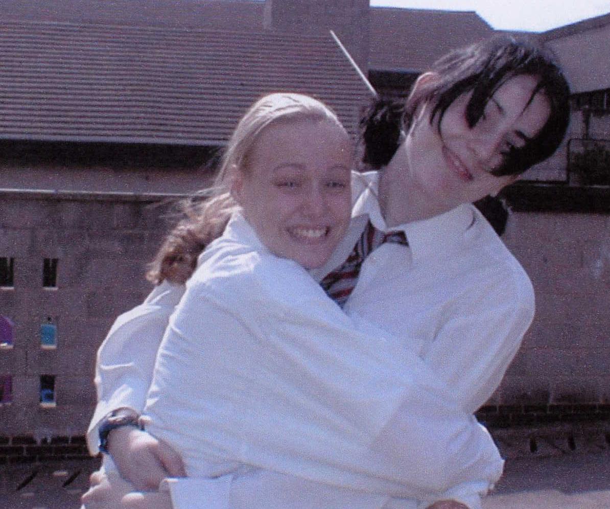 Errrrmm..ok then!Claire and charl..hugging =)