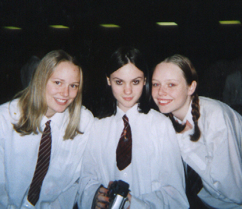 Claire, +Me+ and Jo at the bowling ally the day we left high school!!!!!