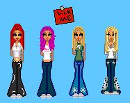 this don't look like us, but anyway..me Jo claire and Katy!!..the sign ses "Lick me" if you wanted to know!